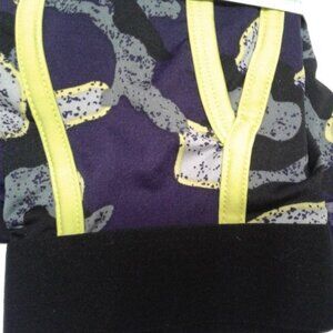 Mens Size L 36 38 Boxer Briefs Stretch Neon Camo Print Black Waistband NEW